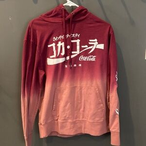 Coca-Cola medium tie dye Asian language hoodie great condition size